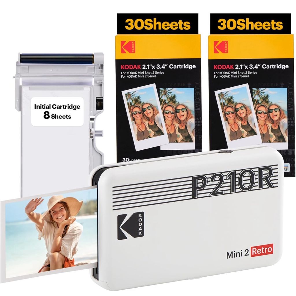 KODAK Mini 2 Retro 4PASS Portable Photo 